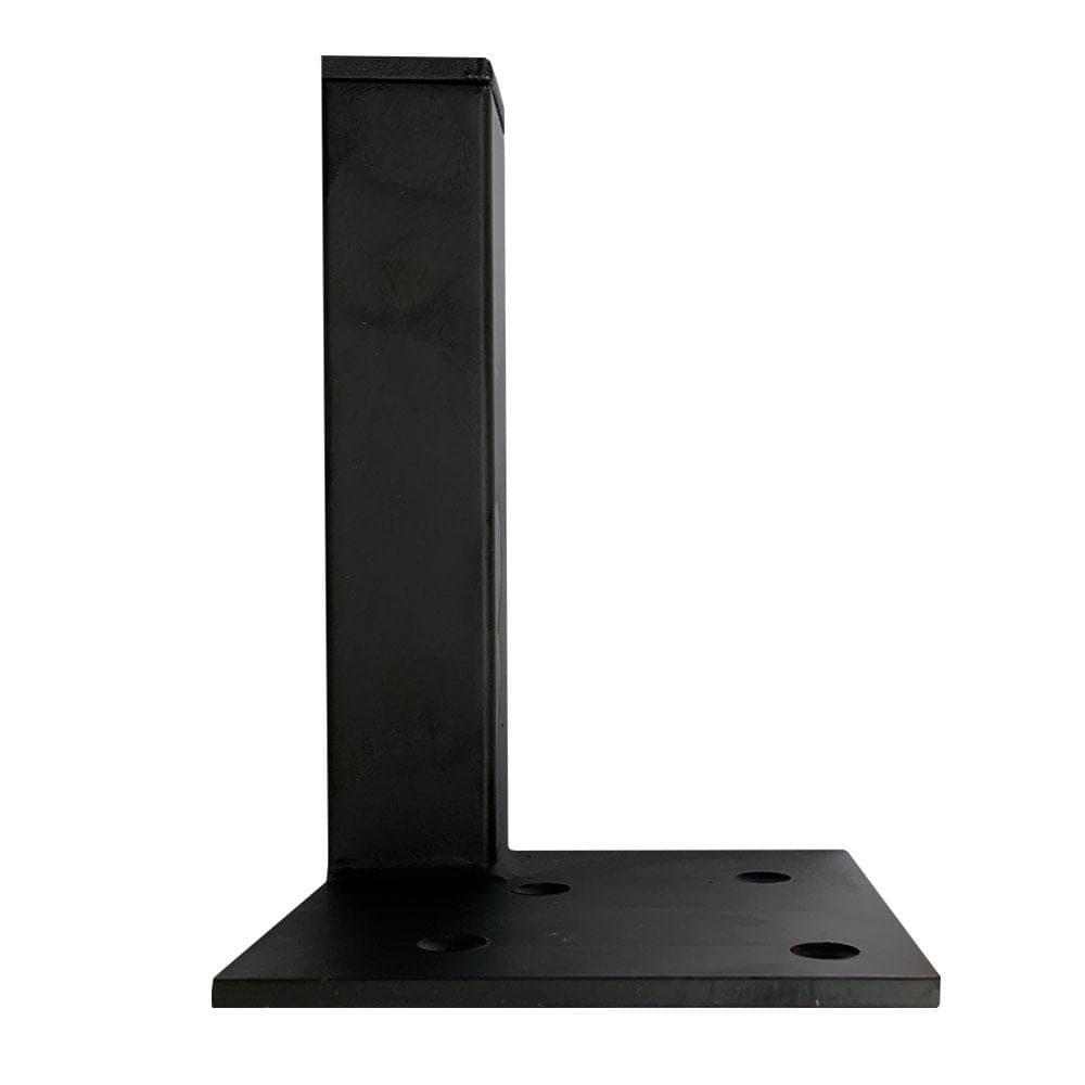 Stalen meubelpoot zwart vierkant 3 bij 3 cm en hoogte 17 cm