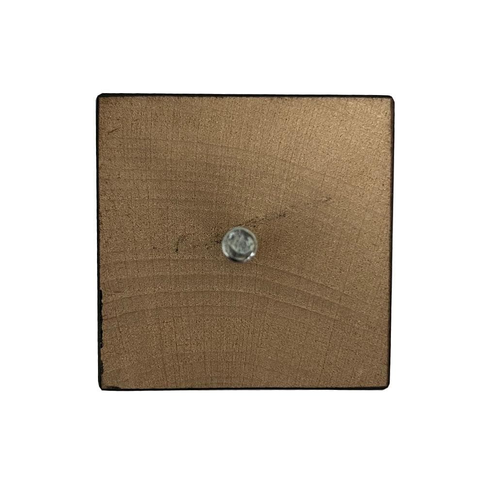 Meubelpoot zwart taps 7,5 bij 7,5 cm en hoogte 11,5 cm  van massief hout (M8)