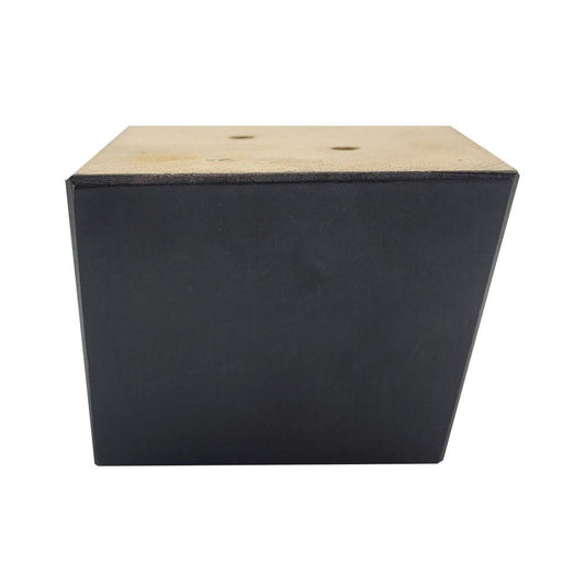 Meubelpoot zwart vierkant 8 x 8 cm - hoogte 6 cm