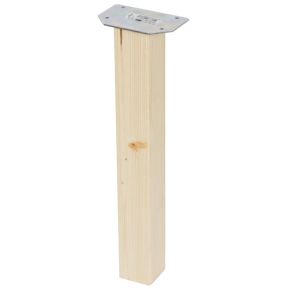 Meubelpoot  vierkant 5,5 bij 5,5 cm en hoogte 42 cm  van massief hout - 4 stuks