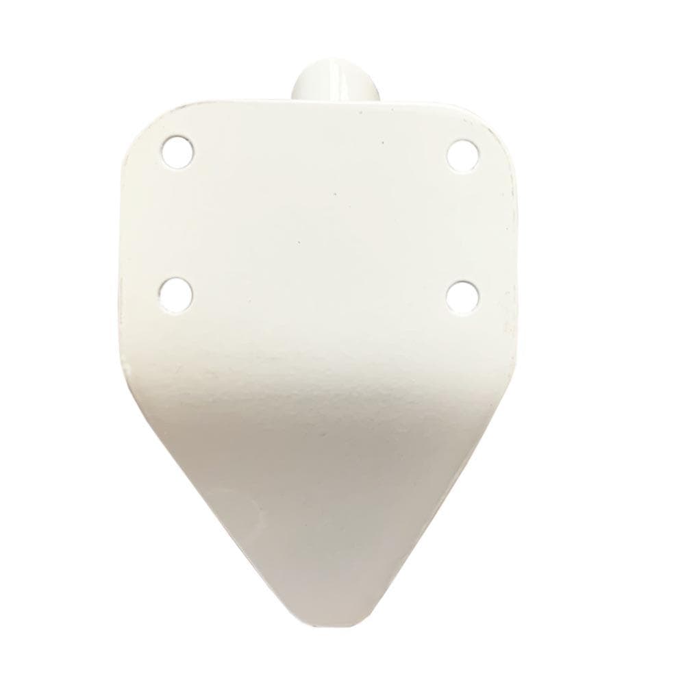 Stalen meubelpoot wit design 11,5 bij 2 cm en hoogte 10 cm