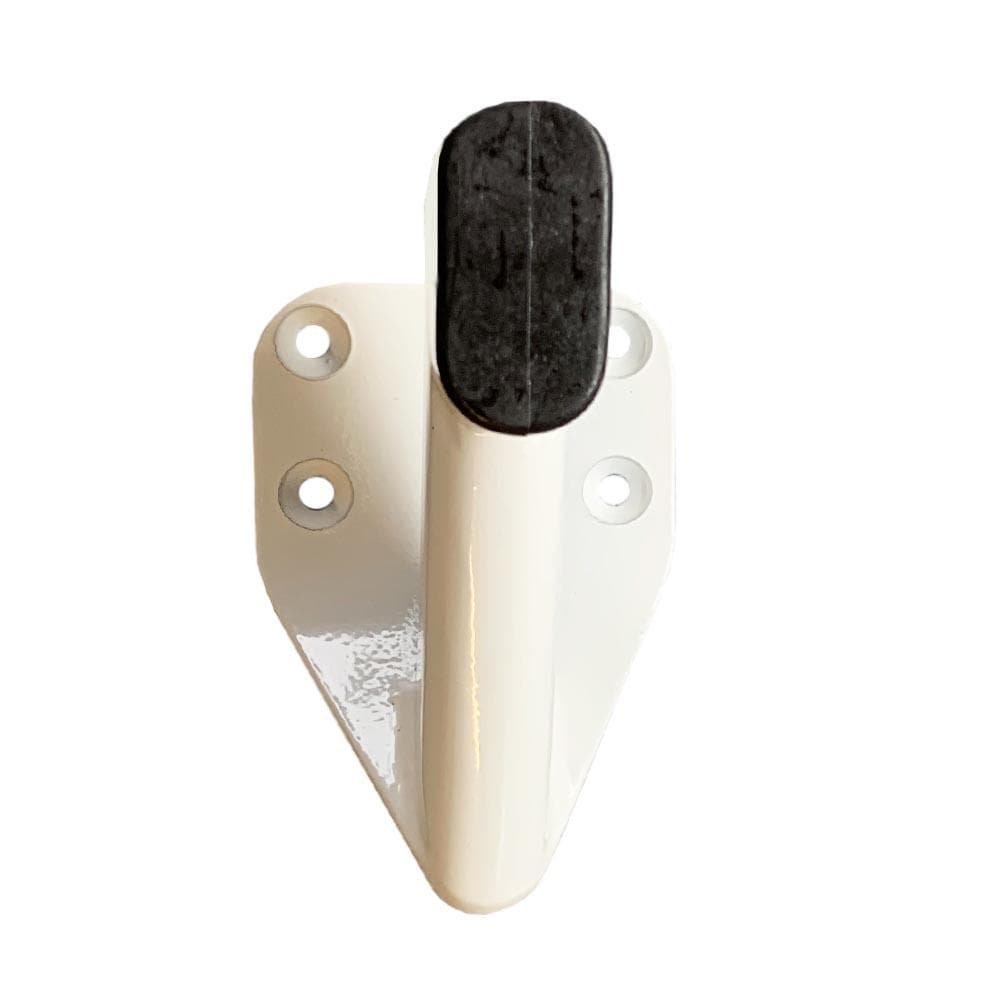 Stalen meubelpoot wit design 11,5 bij 2 cm en hoogte 10 cm