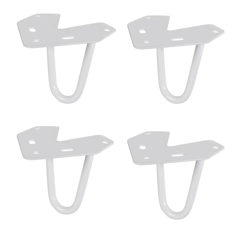 Massief stalen hairpin wit hairpin ø 1,0 cm en hoogte 10 cm  - 4 stuks