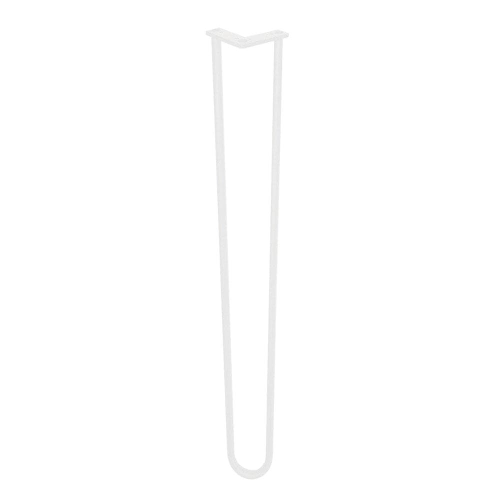 Stalen hairpin wit hairpin ø 1,6 cm en hoogte 105 cm