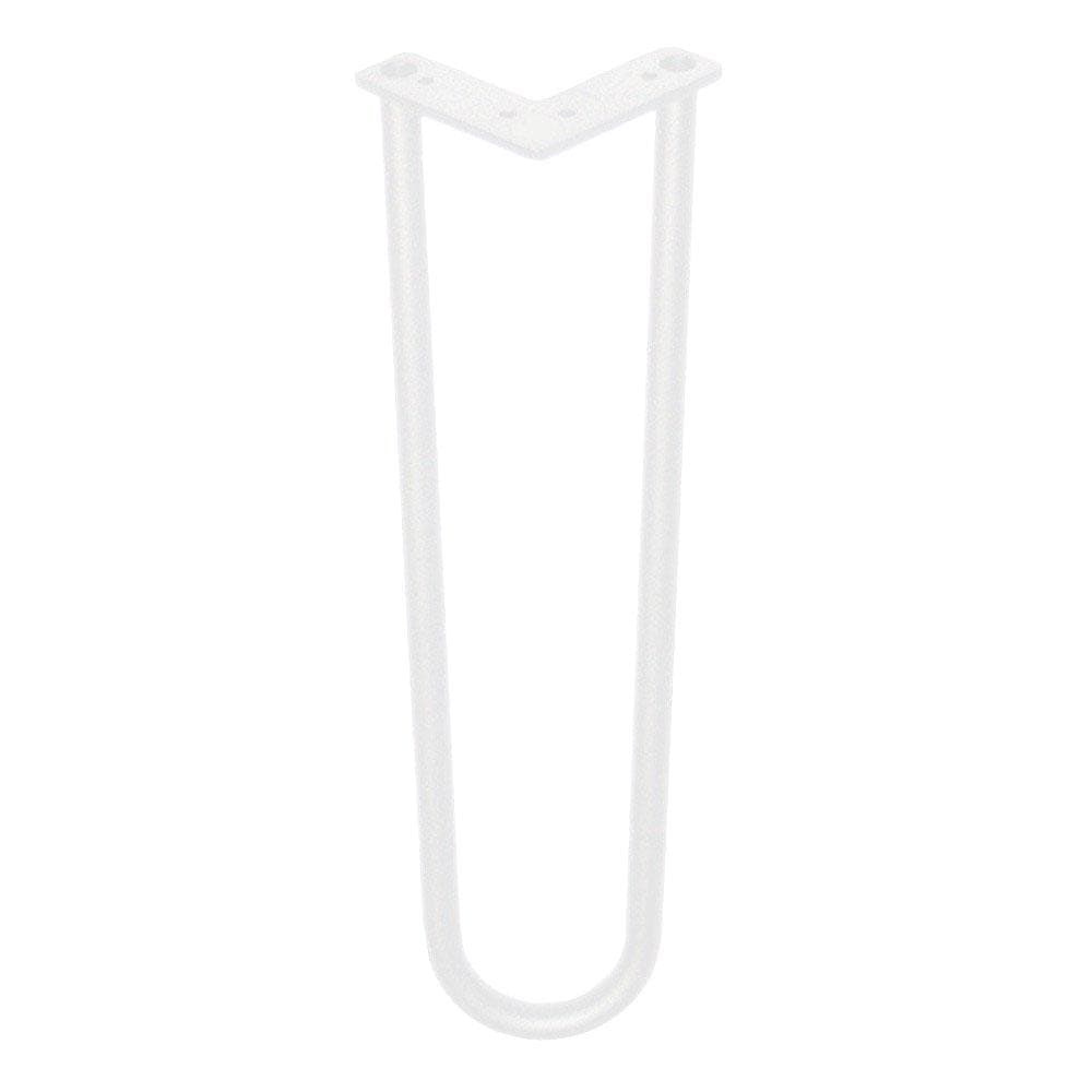 Stalen hairpin wit hairpin ø 1,6 cm en hoogte 40 cm