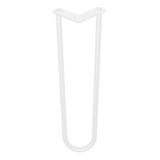 Stalen hairpin wit hairpin ø 1,6 cm en hoogte 40 cm