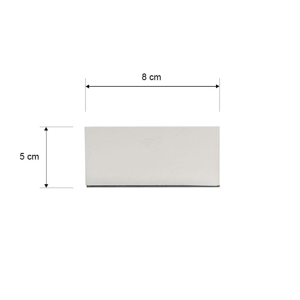 Meubelpoot wit vierkant 8 bij 8 cm en hoogte 5 cm  van kunststof