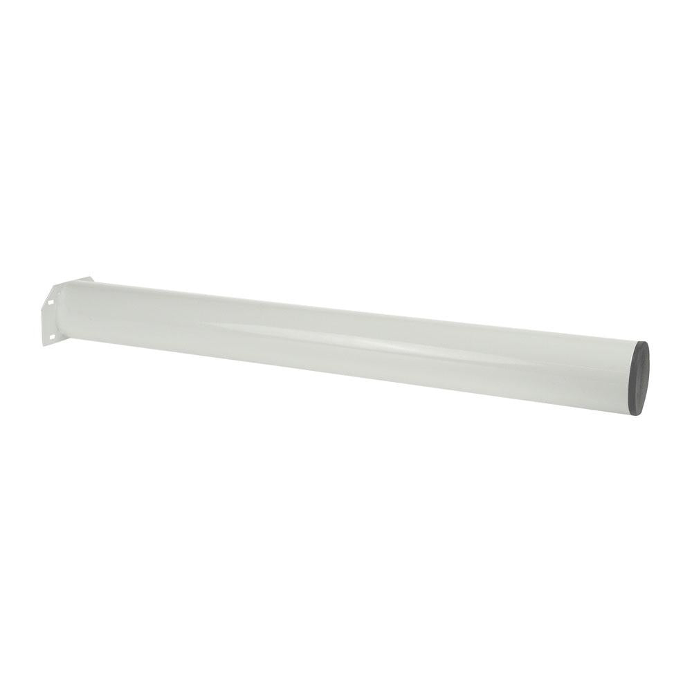 Witte stalen meubelpoot rond Ø 7,6 cm en hoogte 72 cm - Set van 4 stuks