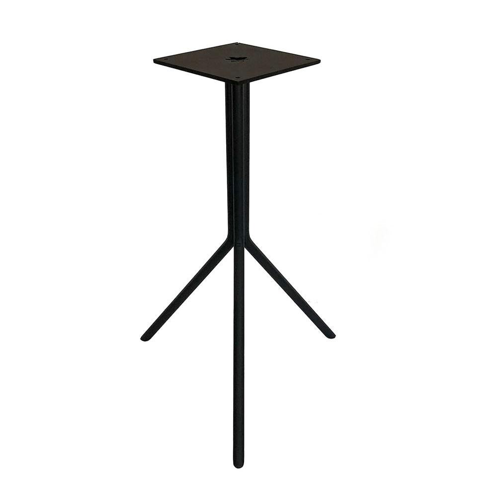 Stalen salononderstel zwart rond ø 36 cm en hoogte 50 cm  (koker 1,6 cm)