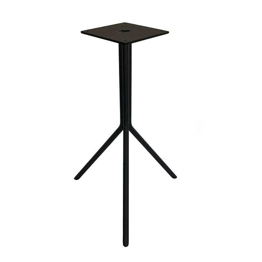 Stalen salononderstel zwart rond ø 36 cm en hoogte 50 cm  (koker 1,6 cm)