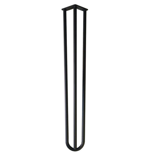 Stalen hairpin zwart hairpin ø 1,6 cm en hoogte 71 cm
