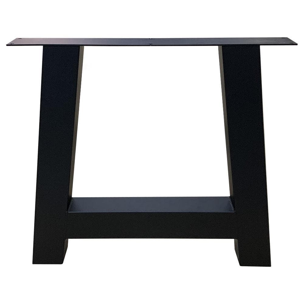 Stalen A tafelpoot voor buiten 75 bij 10 cm en hoogte 72 cm zwart (10 x 10 cm)