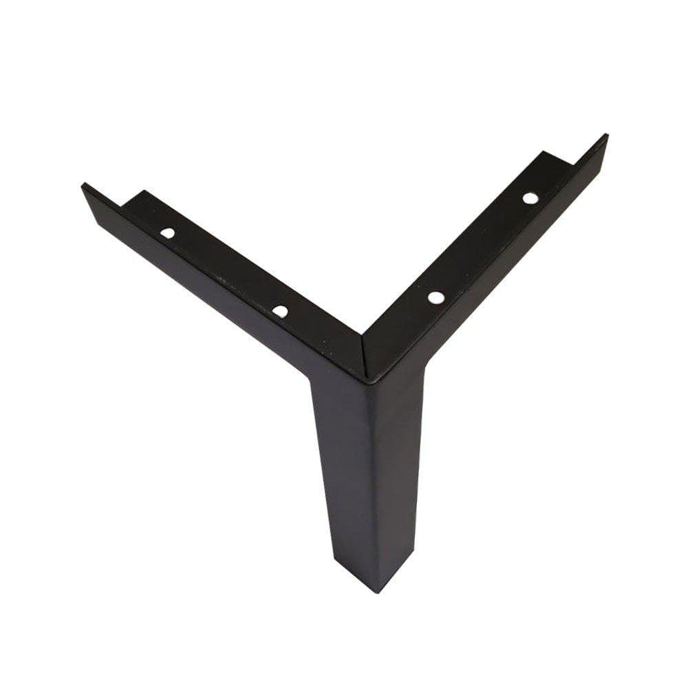 Stalen meubelpoot zwart hoek 3 bij 3 cm en hoogte 19 cm  (3 x 3 cm)