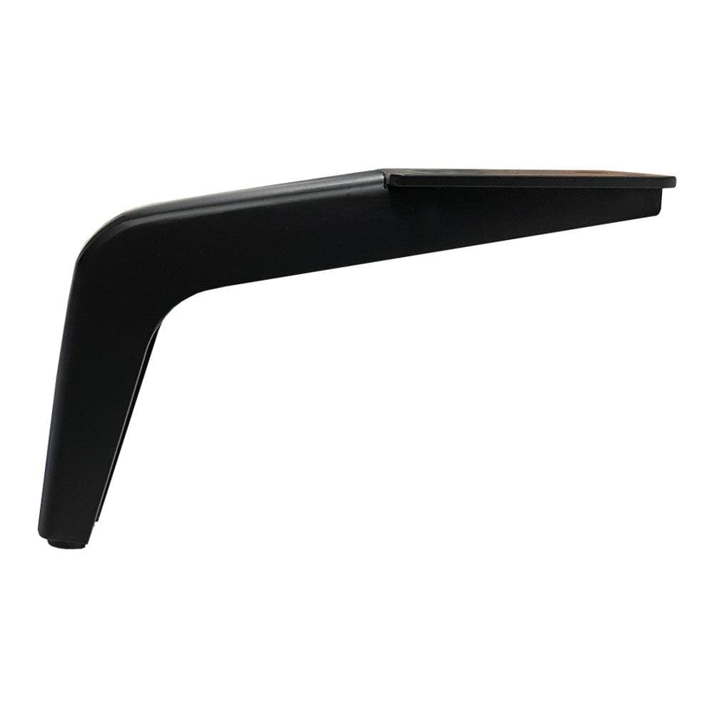 Stalen meubelpoot zwart design 20 bij 4,5 cm en hoogte 12 cm