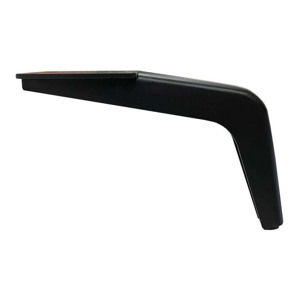 Stalen meubelpoot zwart design 20 bij 4,5 cm en hoogte 12 cm