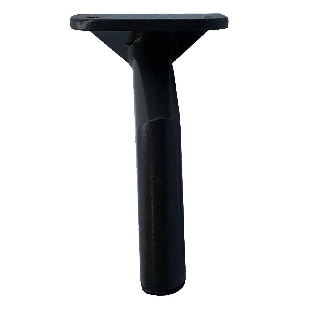 Stalen meubelpoot zwart design 11,5 bij 2 cm en hoogte 12 cm