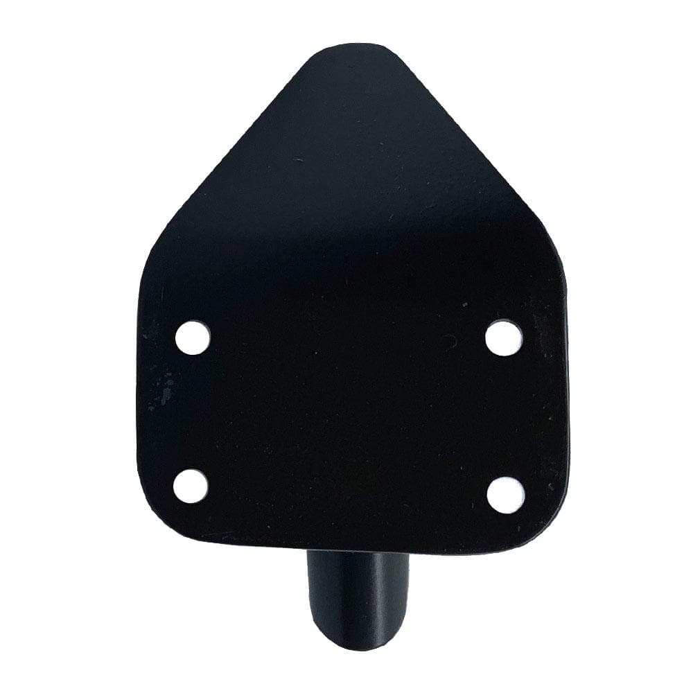 Stalen meubelpoot zwart design 11,5 bij 2 cm en hoogte 12 cm