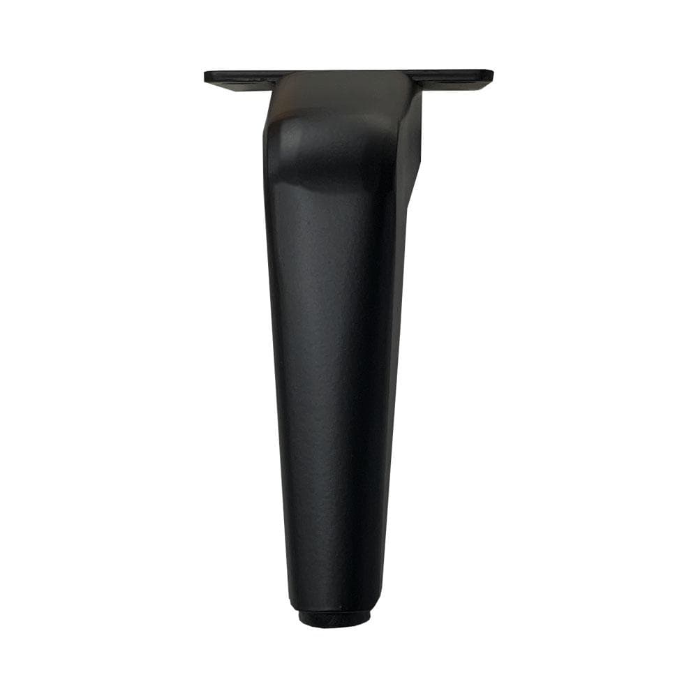 Stalen meubelpoot zwart design 20 bij 4,5 cm en hoogte 12 cm