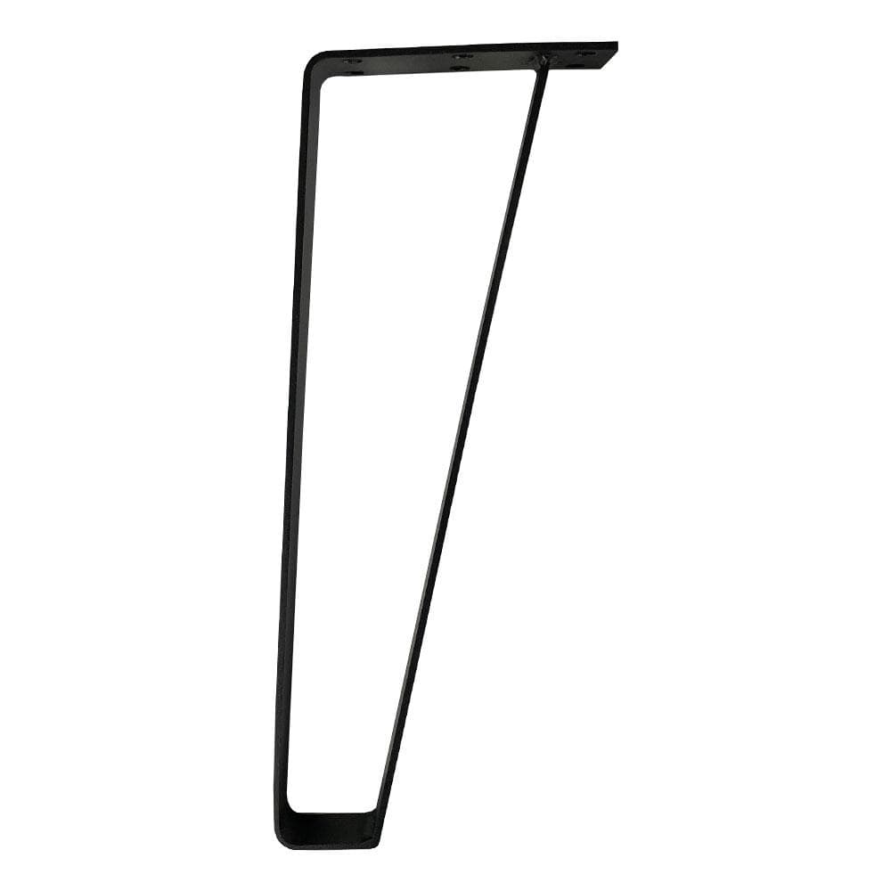 Massief stalen tafelpoot zwart design 15 bij 5 cm en hoogte 40 cm