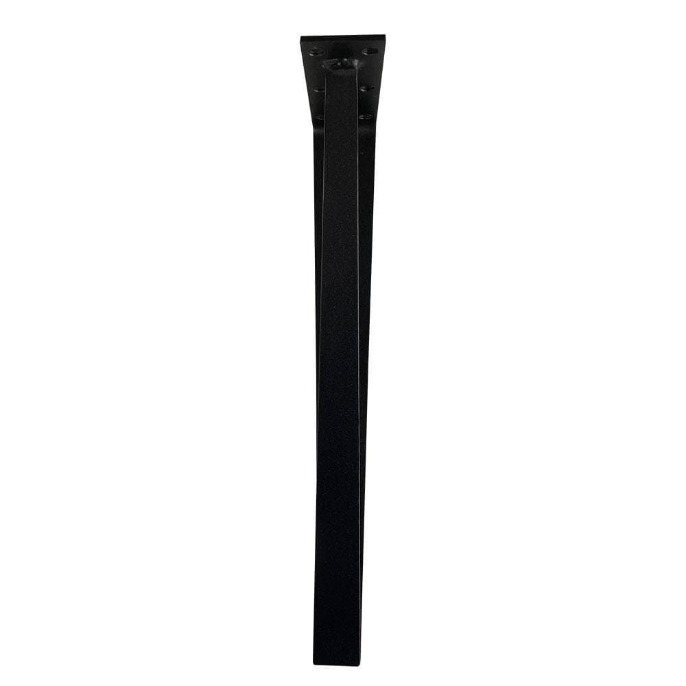 Massief stalen tafelpoot zwart design 15 bij 5 cm en hoogte 40 cm