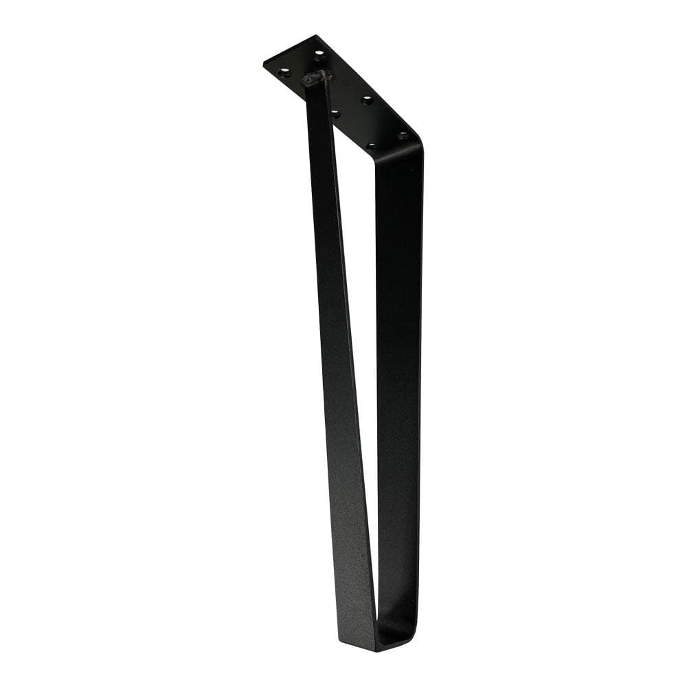 Massief stalen tafelpoot zwart design 15 bij 5 cm en hoogte 40 cm