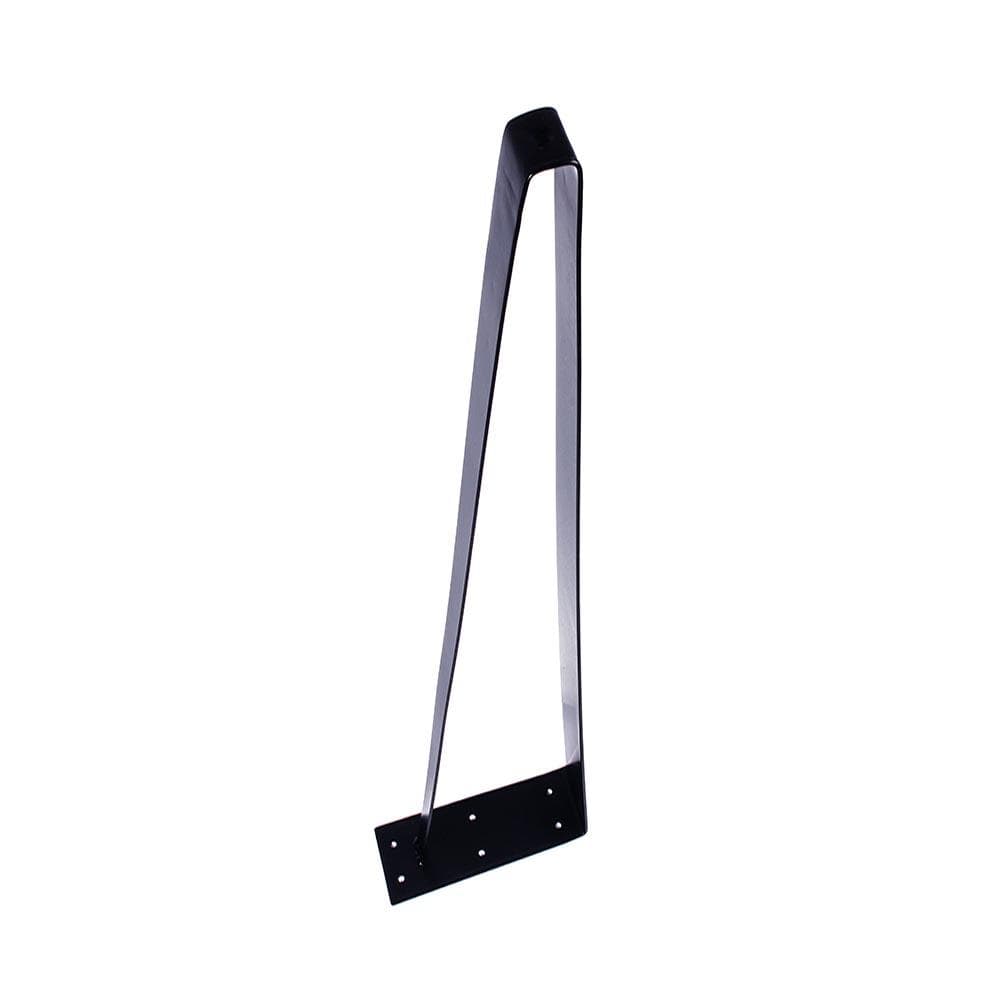 Massief stalen tafelpoot zwart design 15 bij 5 cm en hoogte 71 cm