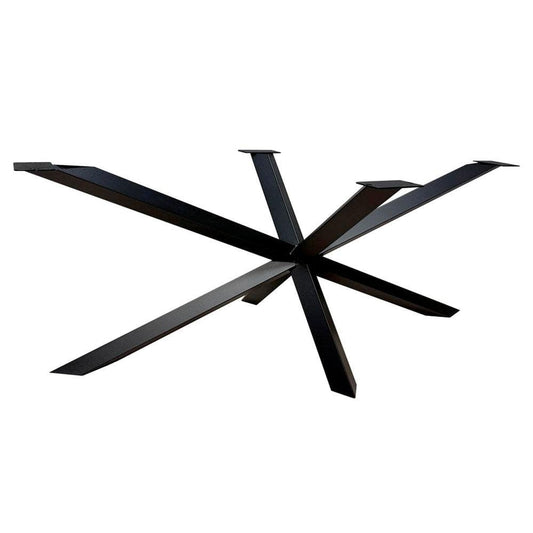Stalen diamant matrix zwart spinpoot 180 bij 78 cm en hoogte 72 cm  (6 x 6 cm)