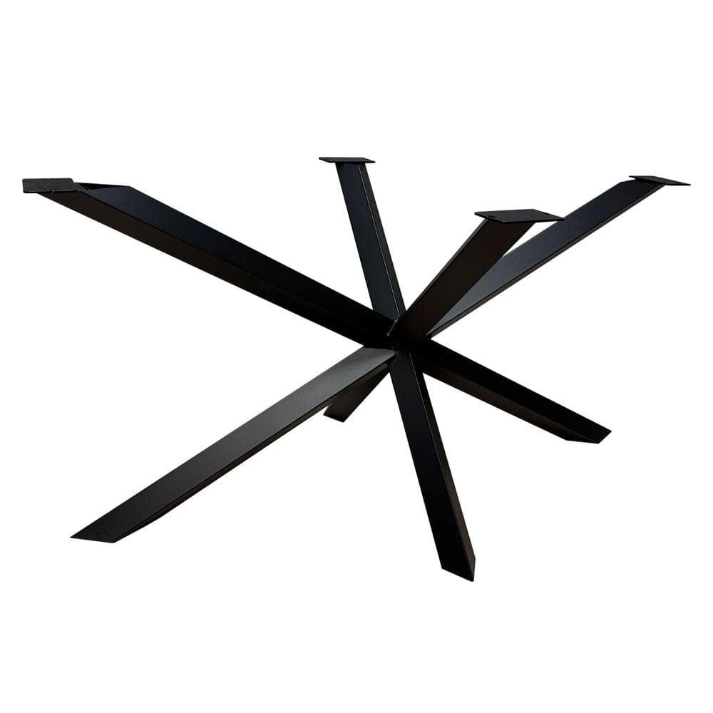 Stalen diamant matrix zwart spinpoot 140 bij 78 cm en hoogte 72 cm  (8 x 8 cm)