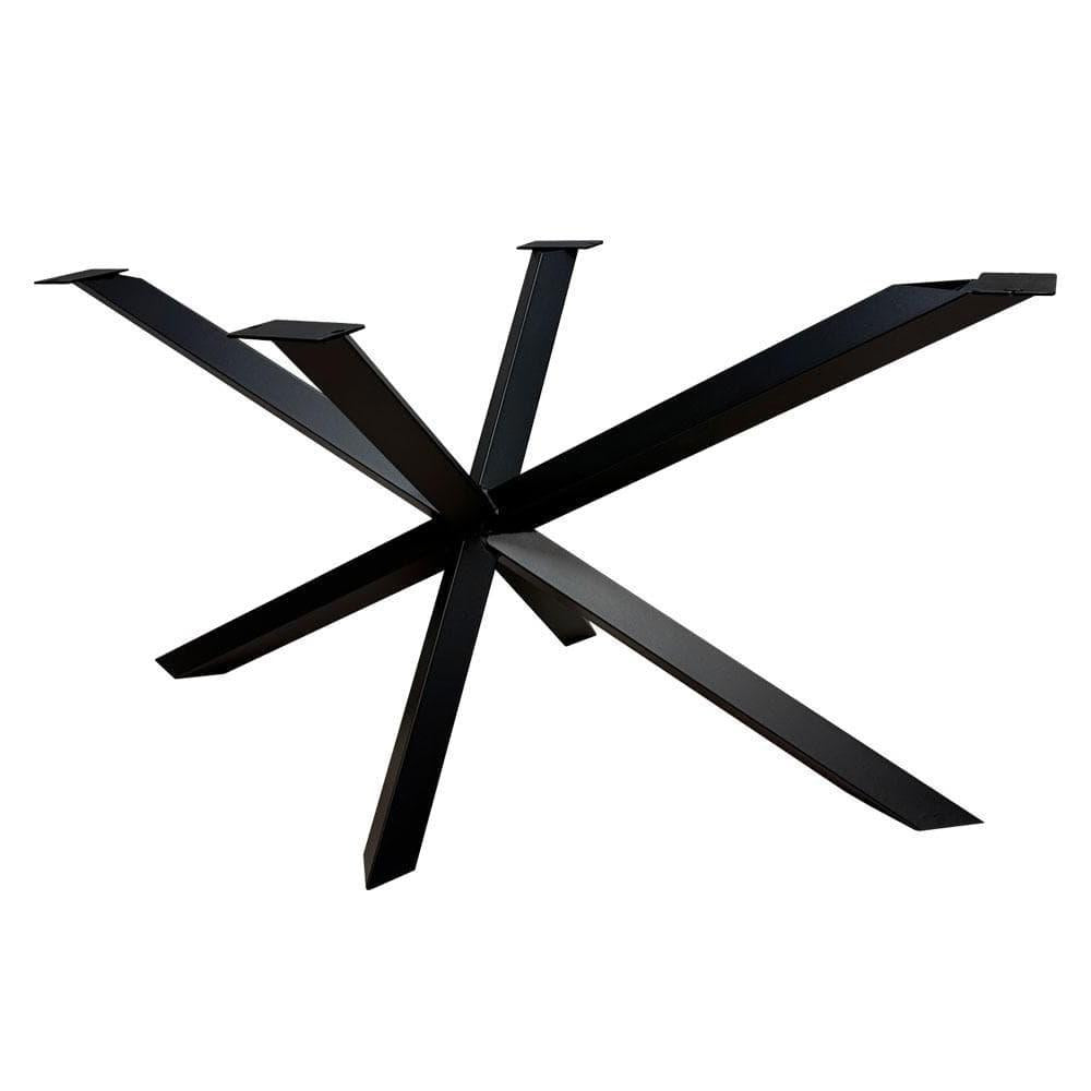 Stalen diamant matrix zwart spinpoot 140 bij 78 cm en hoogte 72 cm  (8 x 8 cm)