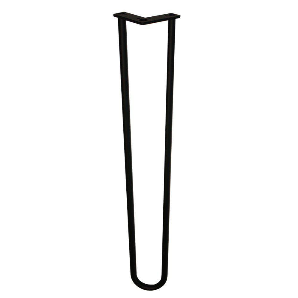 Stalen hairpin zwart hairpin ø 1,6 cm en hoogte 71 cm