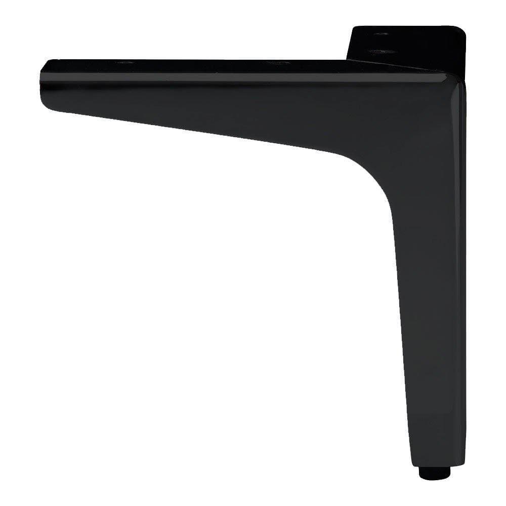 Stalen meubelpoot zwart hoek 13,5 bij 13,5 cm en hoogte 13 cm