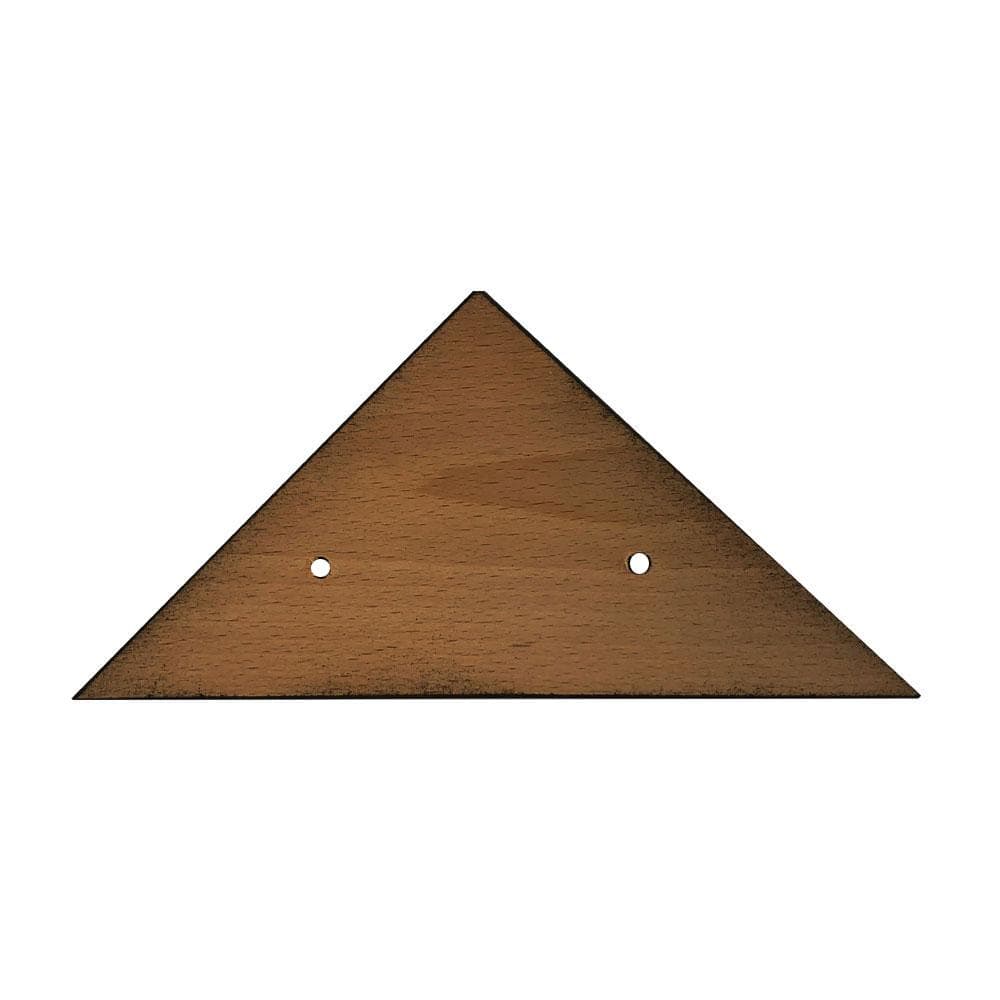 Meubelpoot zwart hoek 15 bij 15 cm en hoogte 3 cm  van massief hout