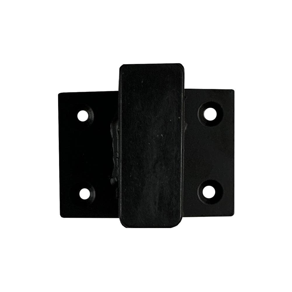 Stalen meubelpoot zwart rechthoek 2 bij 5 cm en hoogte 6 cm  (2 x 5 cm)