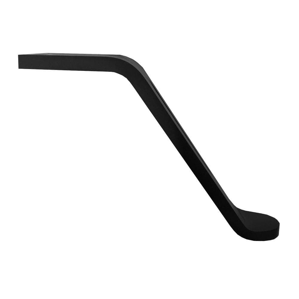 Stalen meubelpoot zwart design 7 bij 16 cm en hoogte 12 cm