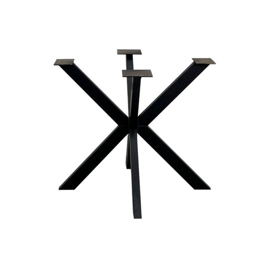 Stalen matrix zwart spinpoot 90 bij 90 cm en hoogte 72 cm  (10 x 3 cm)