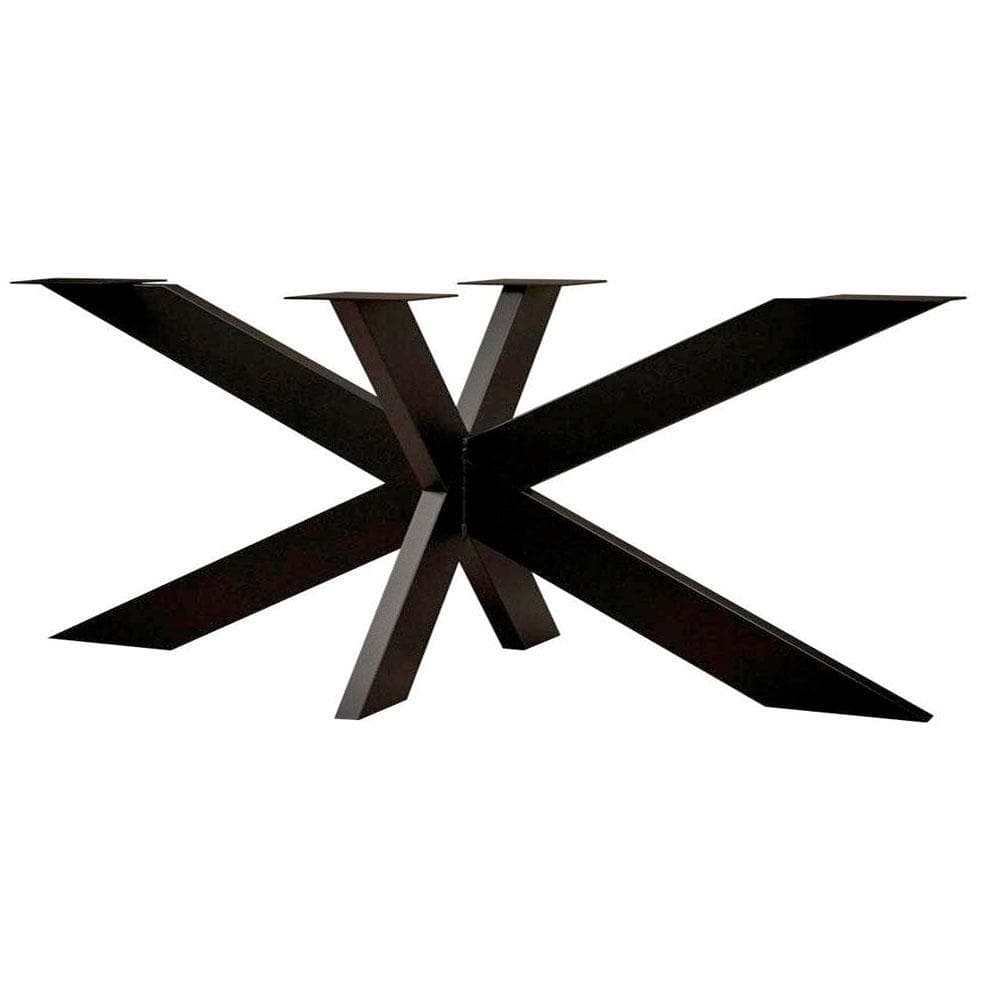 Stalen matrix zwart spinpoot 180 bij 80 cm en hoogte 72 cm  (10 x 3 cm)