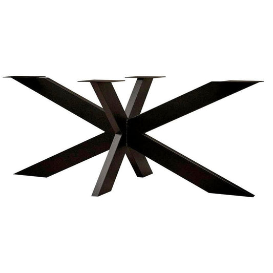 Stalen matrix zwart spinpoot 180 bij 80 cm en hoogte 72 cm  (10 x 3 cm)