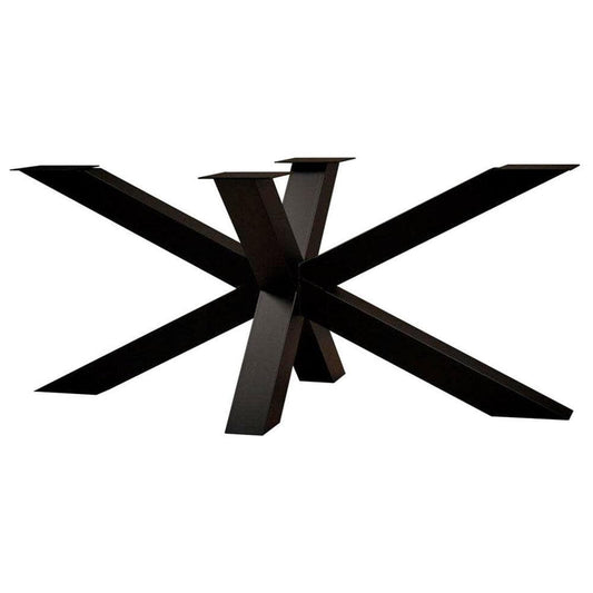 Stalen matrix zwart spinpoot 180 bij 80 cm en hoogte 72 cm  (8 x 8 cm)