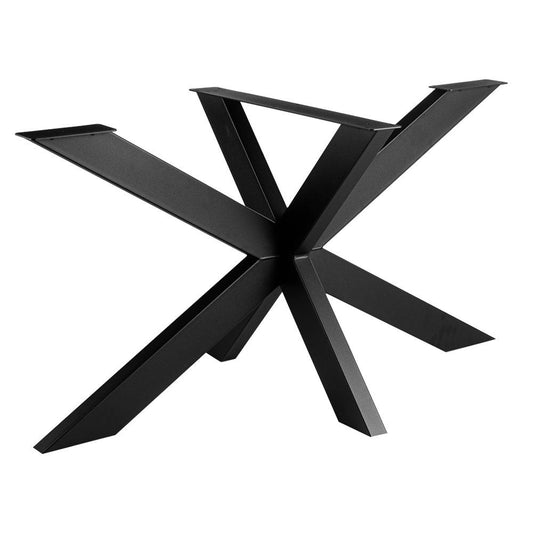 Stalen matrix zwart spinpoot 140 bij 80 cm en hoogte 73 cm  (8 x 4 cm)