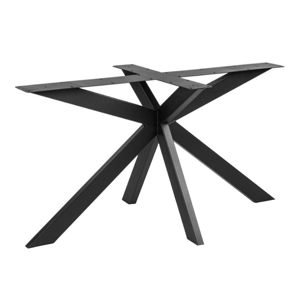 Stalen matrix zwart spinpoot 140 bij 80 cm en hoogte 73 cm  (8 x 4 cm)