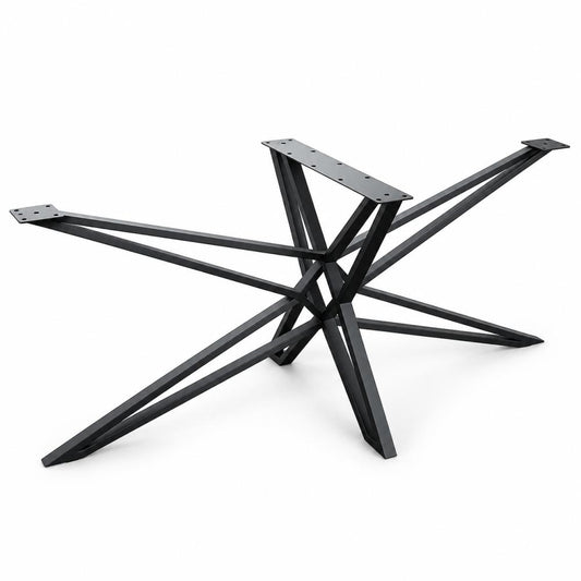 Stalen matrix zwart spinpoot lengte 140 cm bij 70 cm, hoogte 72 cm en koker 4 bij 2 cm