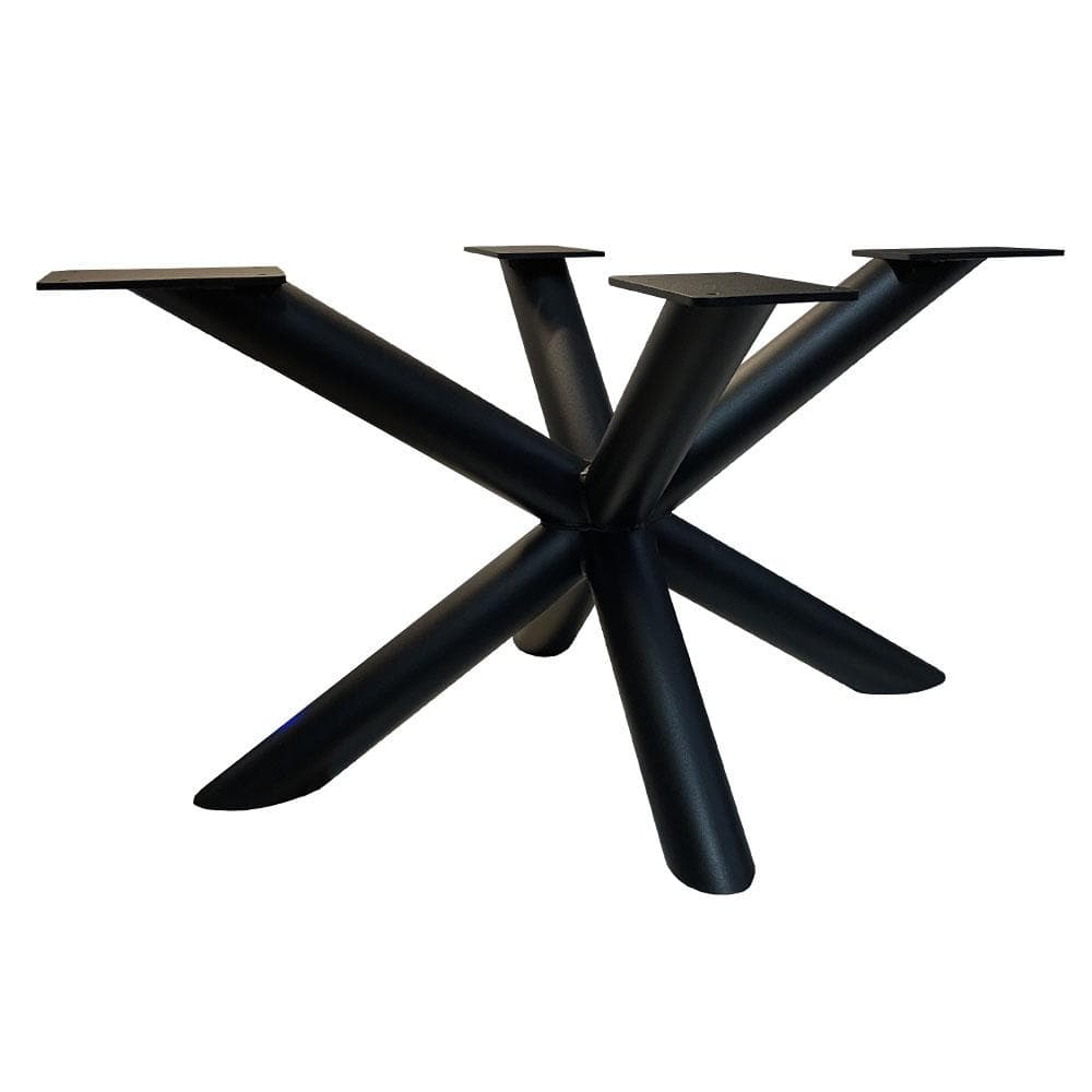 Stalen matrix zwart spinpoot 78 x 58 cm en hoogte 40 cm (ø 6 cm)