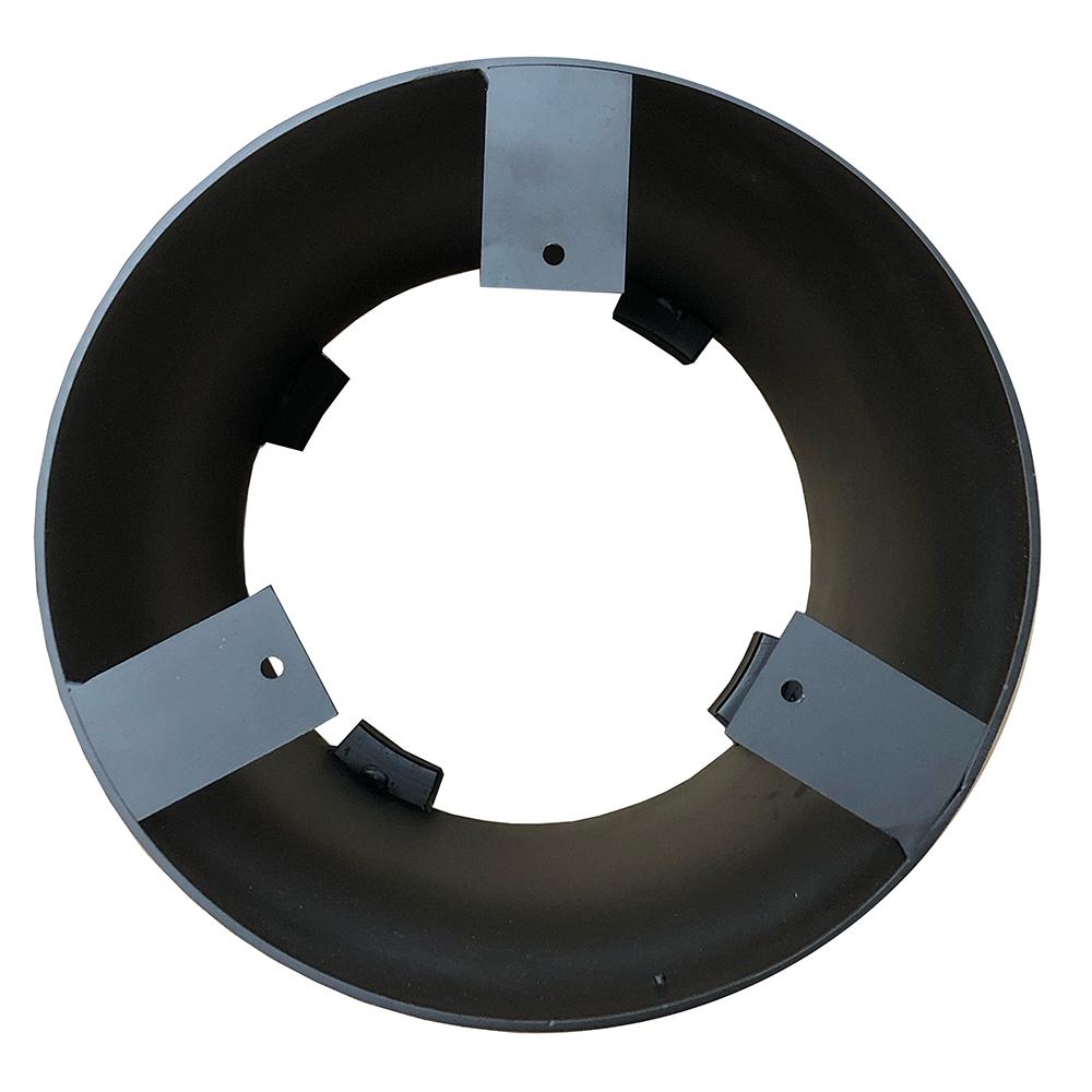 Stalen salononderstel zwart rond Ø26.5 cm en hoogte 35,5 cm