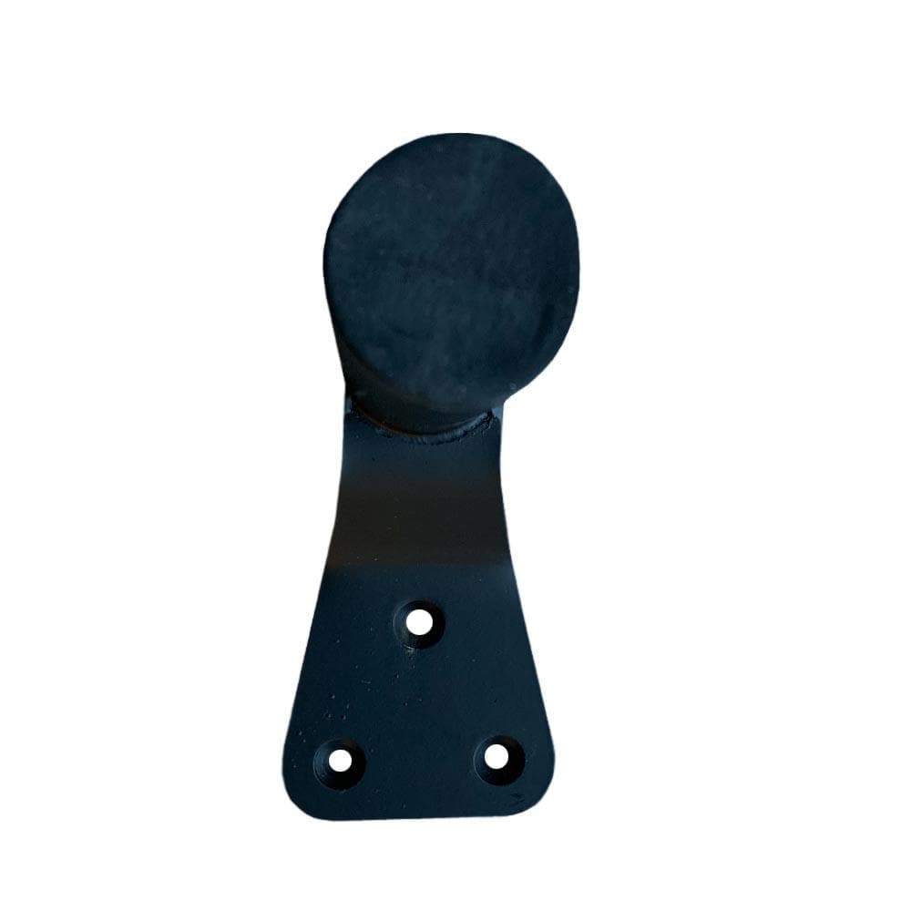 Stalen meubelpoot zwart rond ø 3,8 cm en hoogte 14 cm