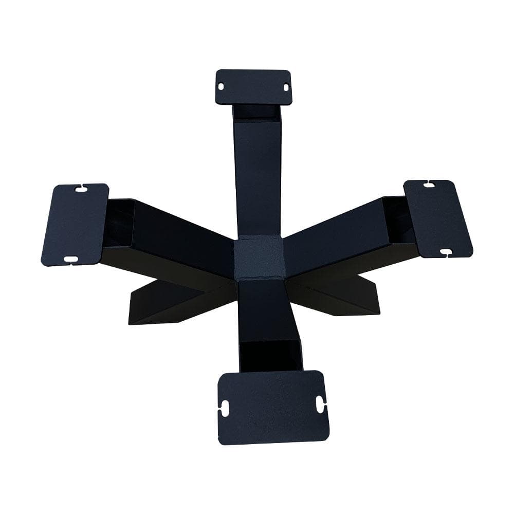 Stalen matrix zwart spinpoot 50 bij 50 cm en hoogte 40 cm  (8 x 8 cm)