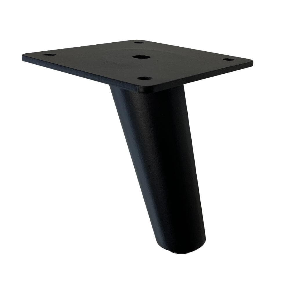 Stalen meubelpoot zwart conisch ø 5 cm / 2,5 cm en hoogte 10 cm
