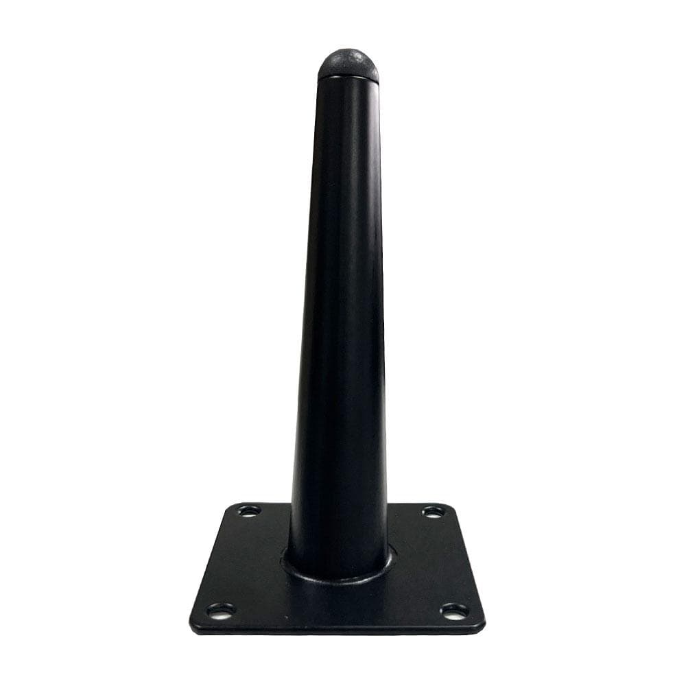 Stalen schuine meubelpoot zwart conisch ø 3,5 cm / 2 cm en hoogte 15 cm