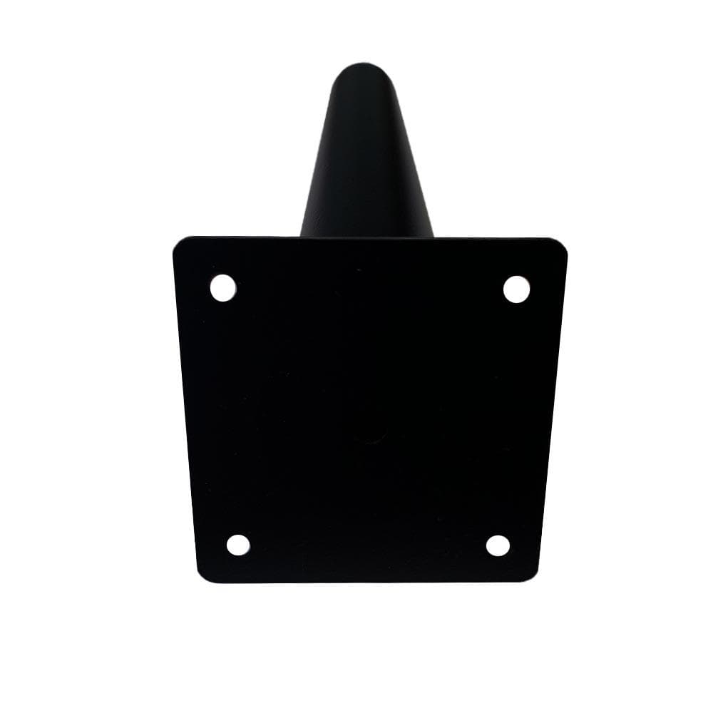 Stalen meubelpoot zwart conisch ø 5 cm / 2,5 cm en hoogte 18 cm