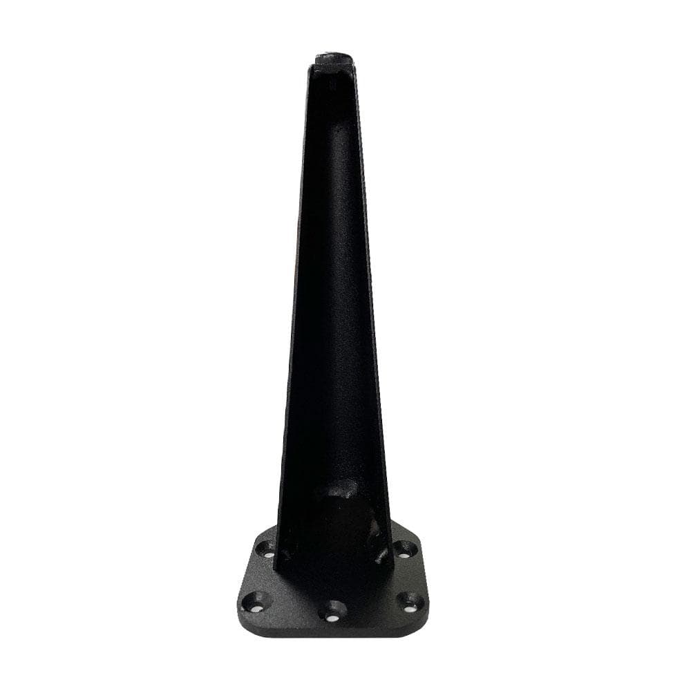 Stalen meubelpoot zwart design 9 bij 4,5 cm en hoogte 20 cm