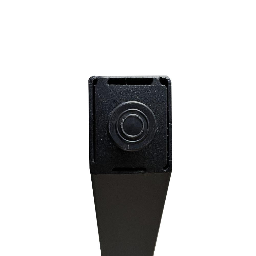 Stalen smalle Y tafelpoot 78 bij 4 cm en hoogte 72  cm zwart (4 x 4 cm)
